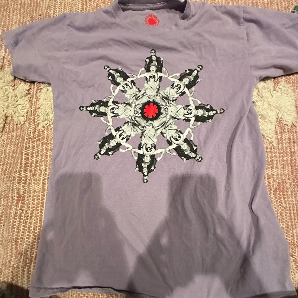Red Hot Chili Peppers Lilac color Unlimited Love World Tour Shirt. Band Shirt.